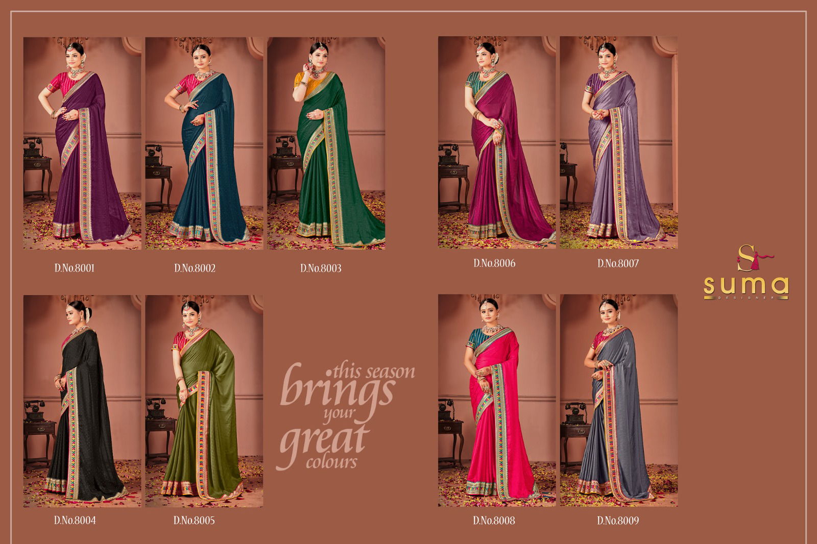 Sakhi By Suma Black Rangoli Designer Party Wear Saree Wholesale Online